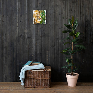 Garden Lion Canvas Print