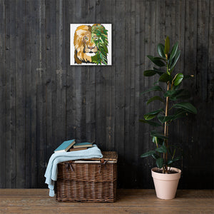 Garden Lion Canvas Print