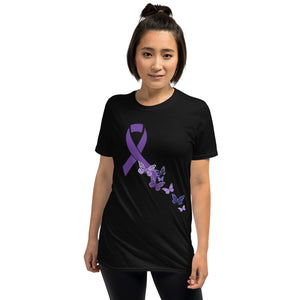 Butterfly Ribbon Short-Sleeve Unisex T-Shirt