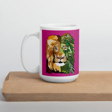 Load image into Gallery viewer, Pink Garden Lion Mug
