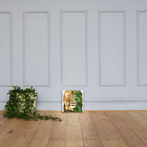 Garden Lion Canvas Print