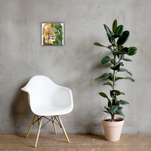 Garden Lion Canvas Print