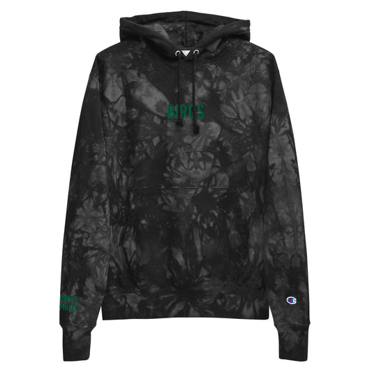Birds Unisex Champion tie-dye hoodie
