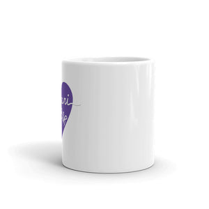 Chiari heart White glossy mug