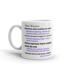 Chairi Warrior definition White glossy mug