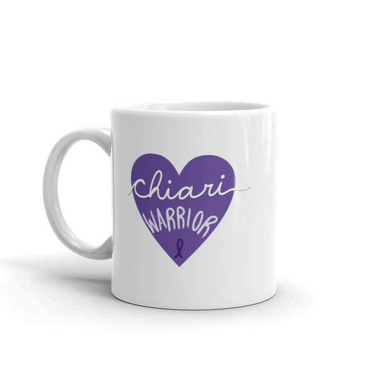 Chiari heart White glossy mug